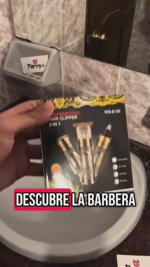 Maquina Barbera 3 En 1